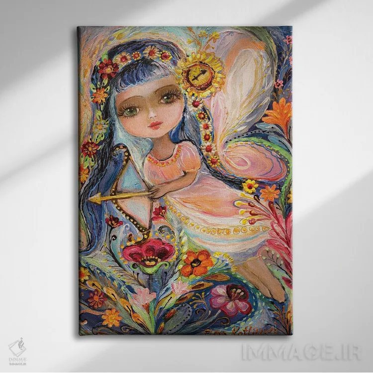 تابلو دکوراتیو پری های سری زودیاک اثر النا کوتلیارکر - نمای روبهرو روی دیوار