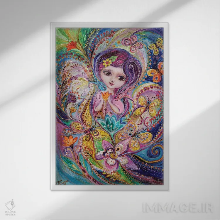 تابلو دکوراتیو پری های سری زودیاک اثر النا کوتلیارکر - نمای قابدار سفید