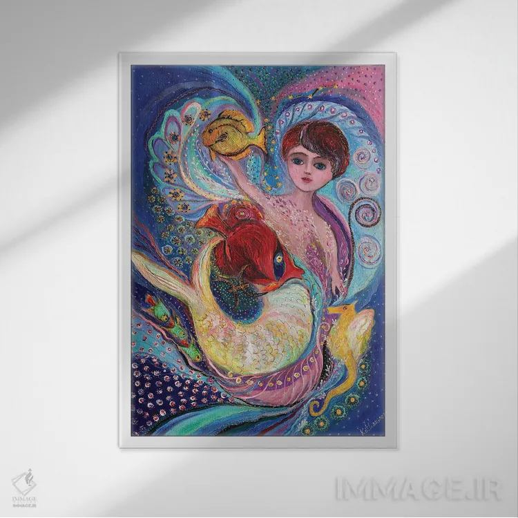 تابلو دکوراتیو شاهزاده منطقه زودیاک. حوت اثر النا کوتلیارکر - نمای قابدار سفید