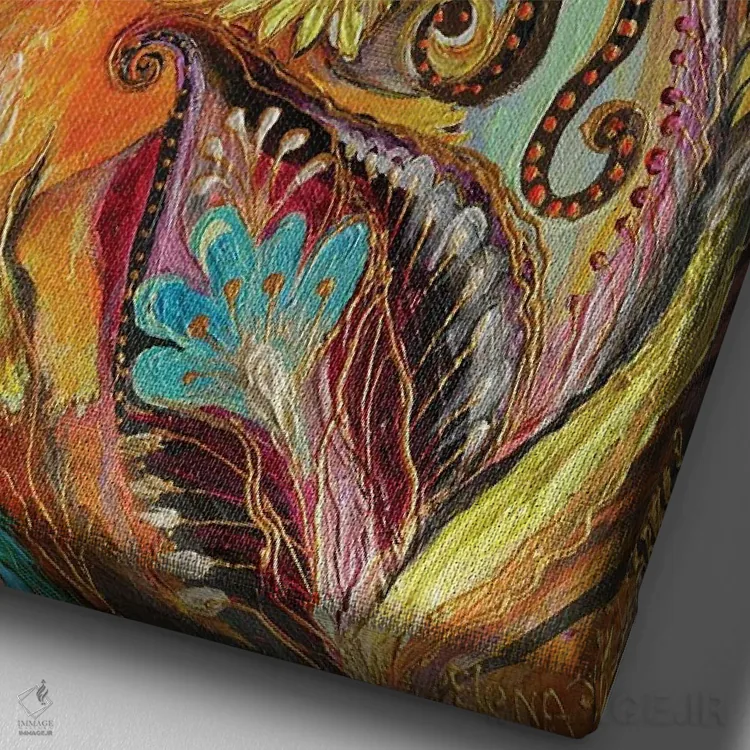 تابلو دکوراتیو پری های سری زودیاک اثر النا کوتلیارکر - نمای نزدیک بافت بوم