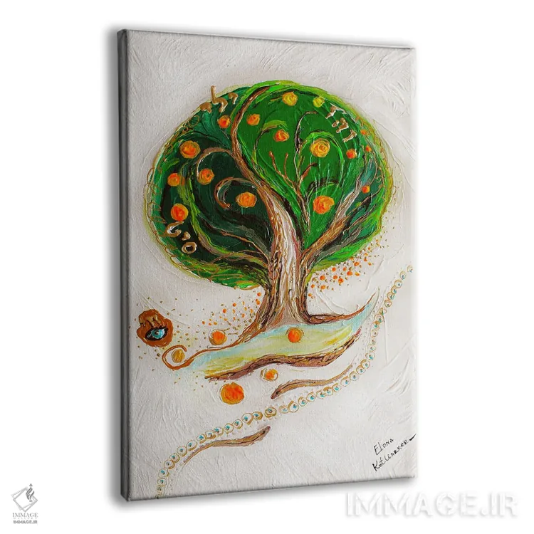 تابلو دکوراتیو رویاهای سفیدم ۱: پنل دوم اثر النا کوتلیارکر - نمای پرسپکتیو محصول