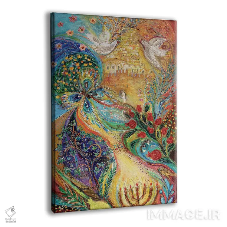 تابلو انتزاعی تعطیلات سرنوشت ساز: سوکوت اثر النا کوتلیارکر - نمای پرسپکتیو محصول