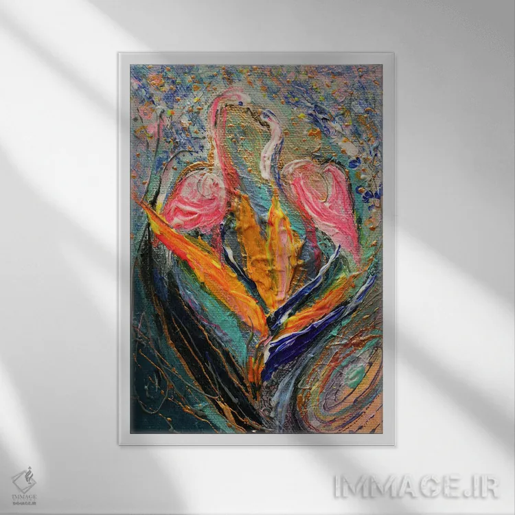 تابلو دکوراتیو پالت من شماره ۶ اثر النا کوتلیارکر - نمای قابدار سفید