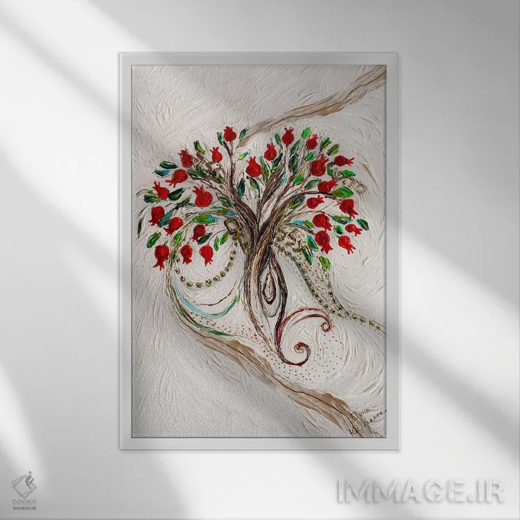 تابلو دکوراتیو رویاهای سفیدم ۱: پنل اول اثر النا کوتلیارکر - نمای قابدار سفید