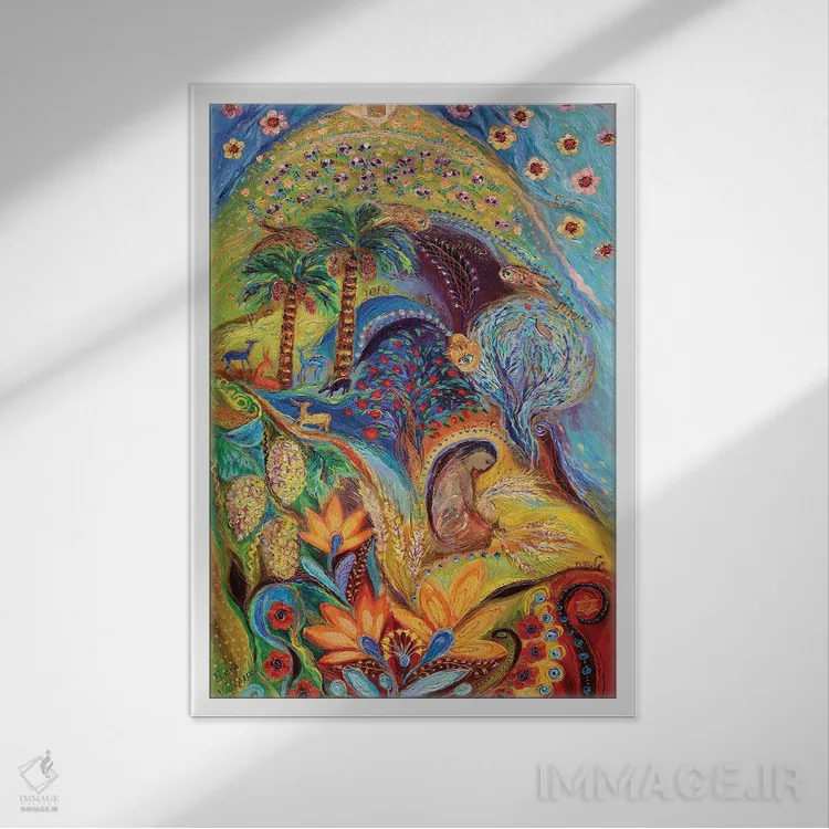 تابلو انتزاعی تعطیلات سرنوشت ساز: شاووعوت اثر النا کوتلیارکر - نمای قابدار سفید