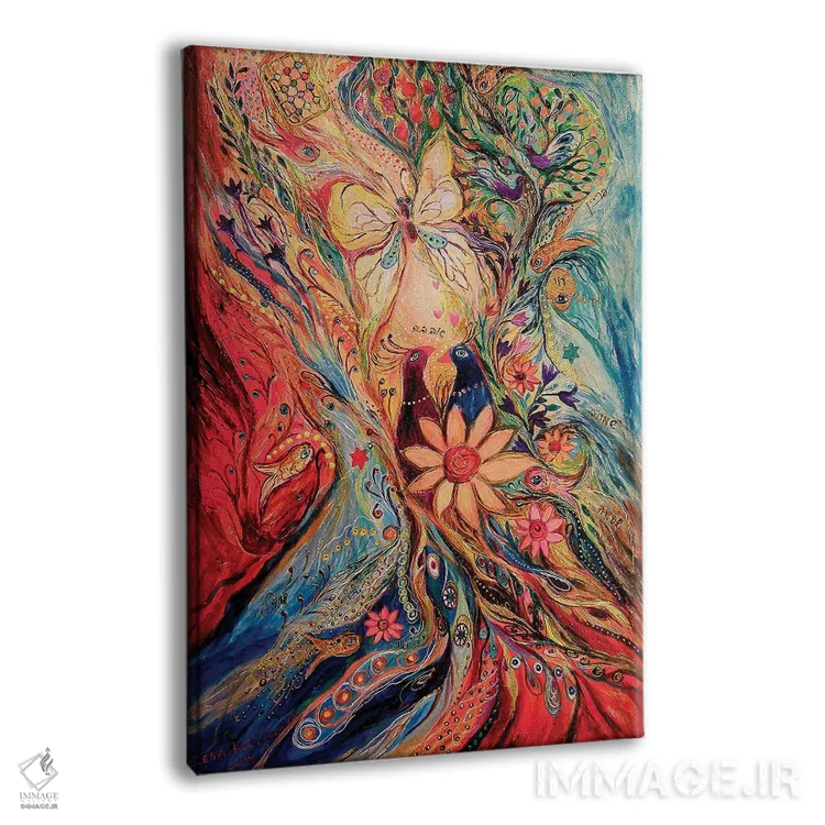 تابلو انتزاعی باغ جادویی: بخش دوم اثر النا کوتلیارکر - نمای پرسپکتیو محصول