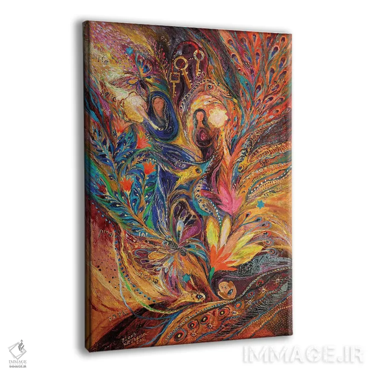 تابلو انتزاعی زنان تنخ اثر النا کوتلیارکر - نمای پرسپکتیو محصول