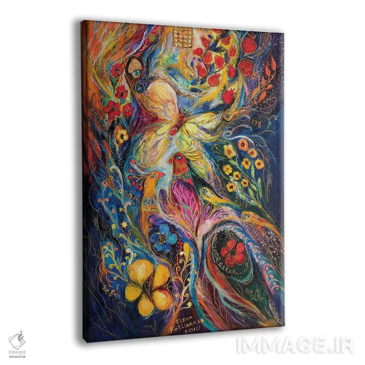 تابلو انتزاعی داستان عشق اثر النا کوتلیارکر - نمای پرسپکتیو محصول