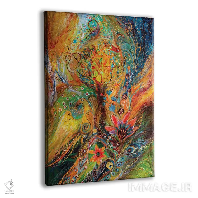 تابلو انتزاعی پروژه ی زودیاک: میزان، عقرب، قوس اثر النا کوتلیارکر - نمای پرسپکتیو محصول
