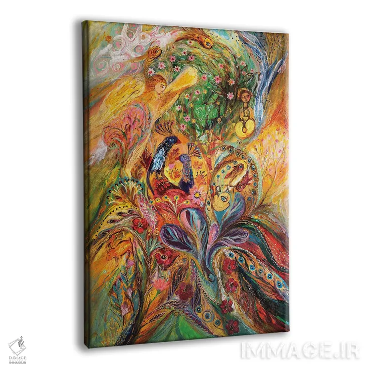 تابلو انتزاعی پروژه ی زودیاک: جدی، دلو، حوت اثر النا کوتلیارکر - نمای پرسپکتیو محصول