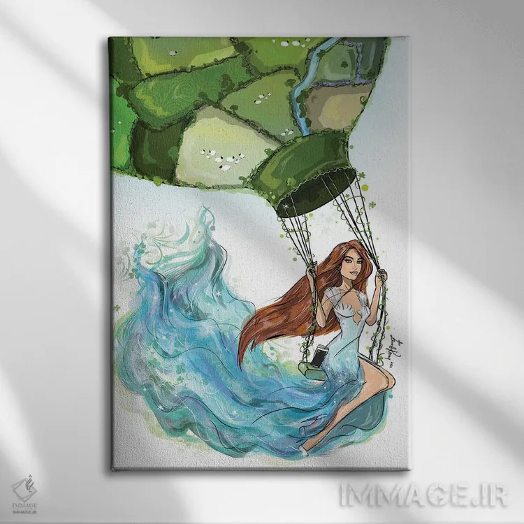 تابلو دکوراتیو ایرلند اثر اما کنی - نمای روبهرو روی دیوار