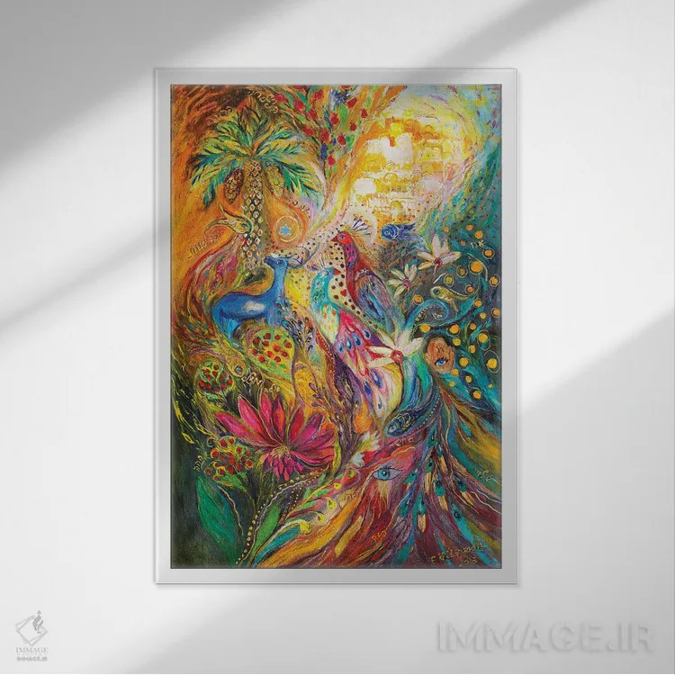 تابلو انتزاعی یاد یتووتا اثر النا کوتلیارکر - نمای قابدار سفید