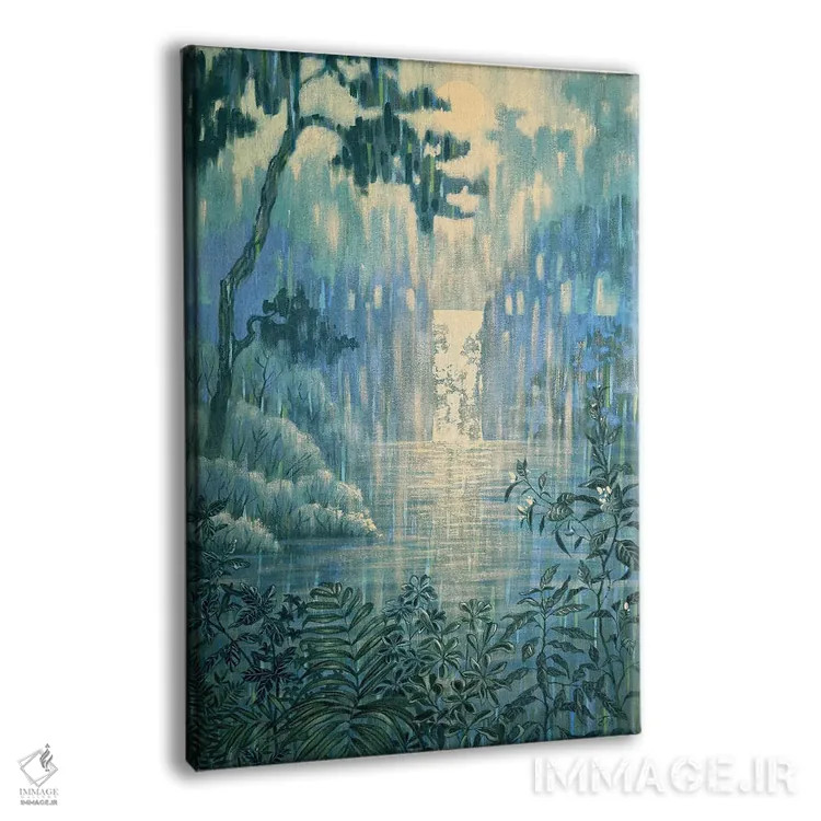 تابلو دکوراتیو آبشار ماه اثر اکاترینا پریسیچ - نمای پرسپکتیو محصول