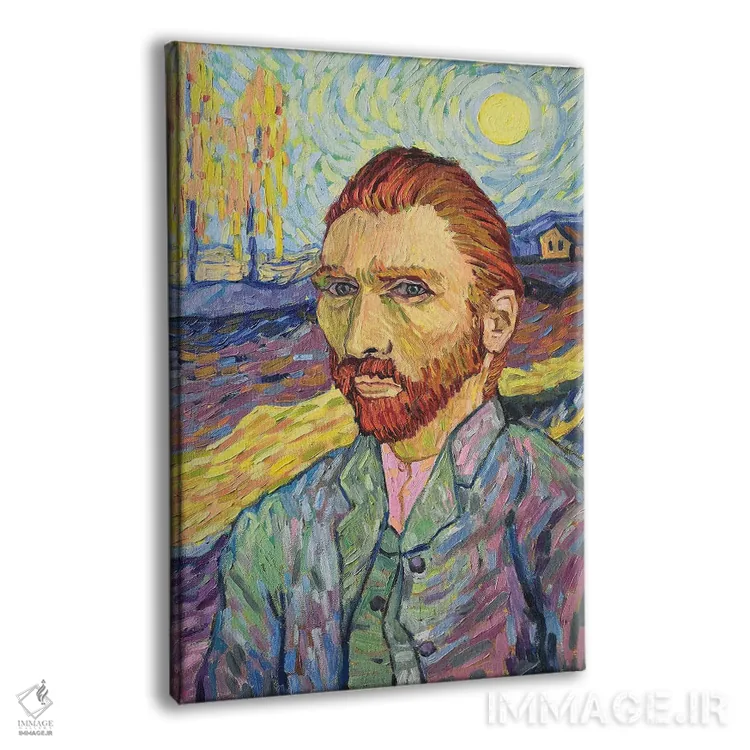 تابلو دکوراتیو پرتره ون گوگ اثر اکاترینا پریسیچ - نمای پرسپکتیو محصول