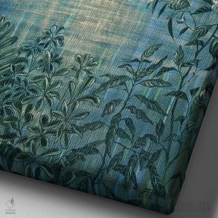 تابلو دکوراتیو آبشار ماه اثر اکاترینا پریسیچ - نمای نزدیک بافت بوم