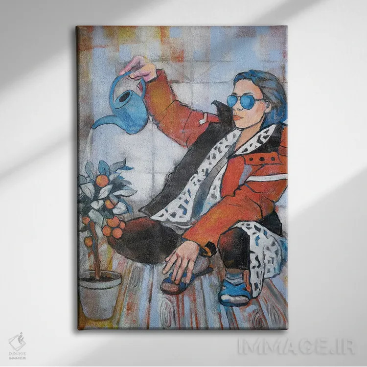 تابلو دکوراتیو زیبایی شناسی روزمره اثر اکاترینا پریسیچ - نمای روبهرو روی دیوار