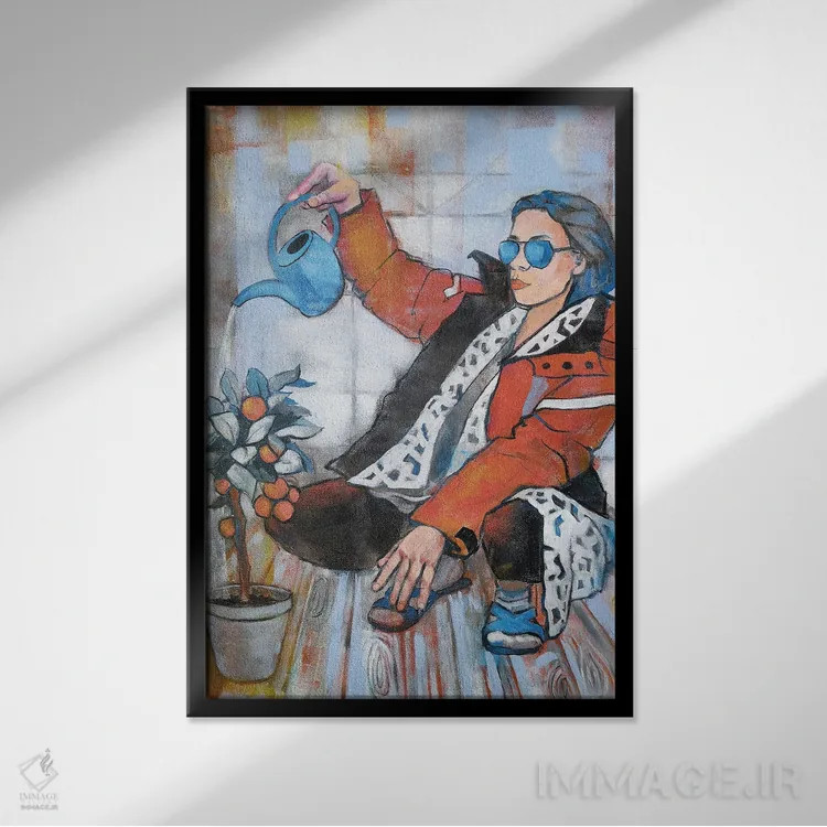 تابلو دکوراتیو زیبایی شناسی روزمره اثر اکاترینا پریسیچ - نمای قابدار مشکی