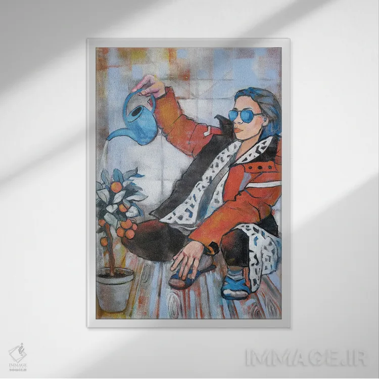 تابلو دکوراتیو زیبایی شناسی روزمره اثر اکاترینا پریسیچ - نمای قابدار سفید