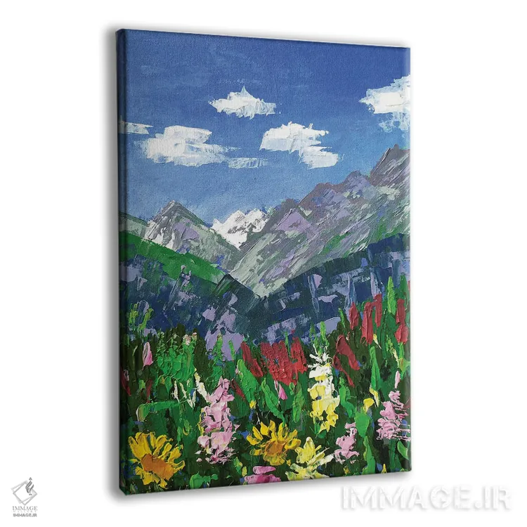 تابلو دکوراتیو منظره کوهستانی اثر اکاترینا پریسیچ - نمای پرسپکتیو محصول