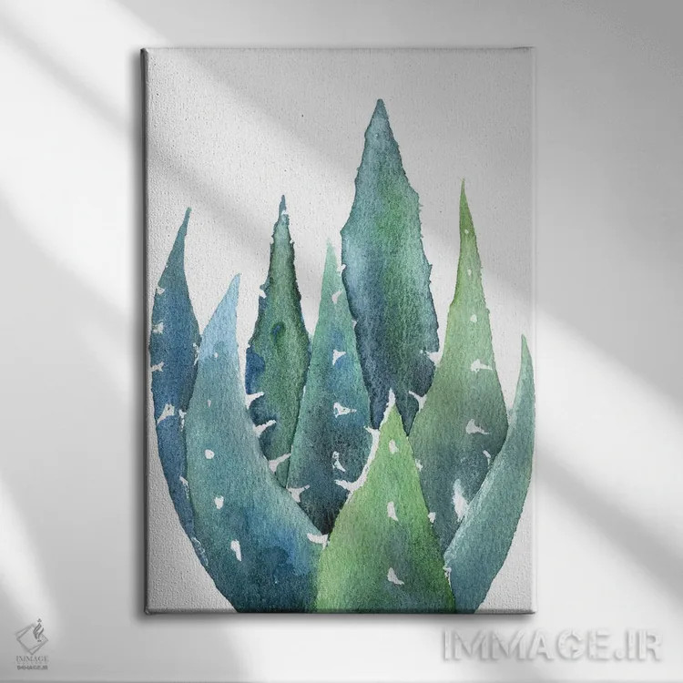 تابلو دکوراتیو کاکتوس اثر اکاترینا پریسیچ - نمای روبهرو روی دیوار