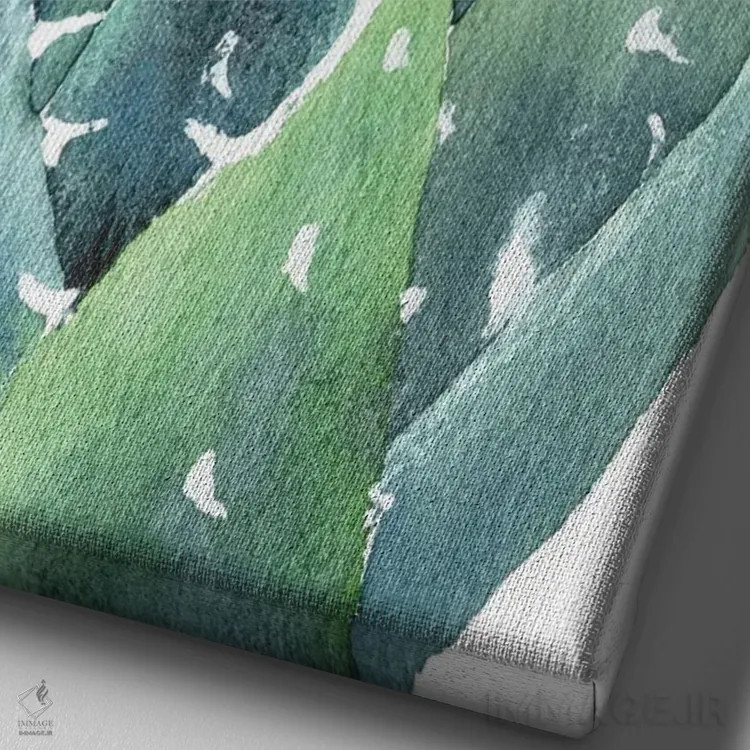 تابلو دکوراتیو کاکتوس اثر اکاترینا پریسیچ - نمای نزدیک بافت بوم