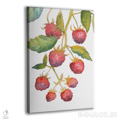 تابلو دکوراتیو شاخه تمشک اثر اکاترینا پریسیچ - نمای پرسپکتیو محصول