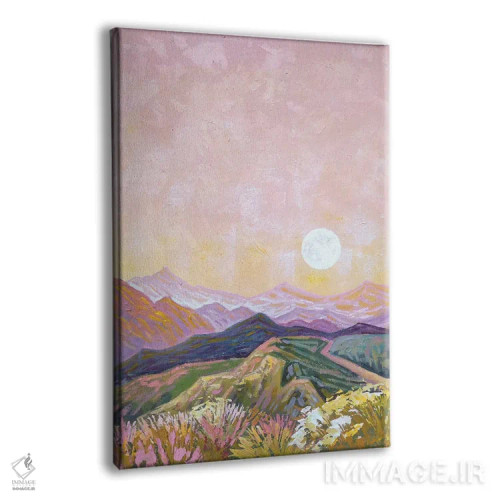 تابلو دکوراتیو تپه های ماه اثر اکاترینا پریسیچ - نمای پرسپکتیو محصول