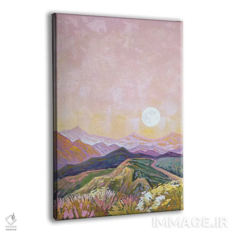 تابلو دکوراتیو تپه های ماه اثر اکاترینا پریسیچ - نمای پرسپکتیو محصول