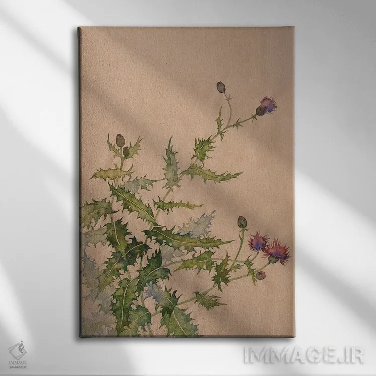 تابلو دکوراتیو طبیعت خار اثر اکاترینا پریسیچ - نمای روبهرو روی دیوار