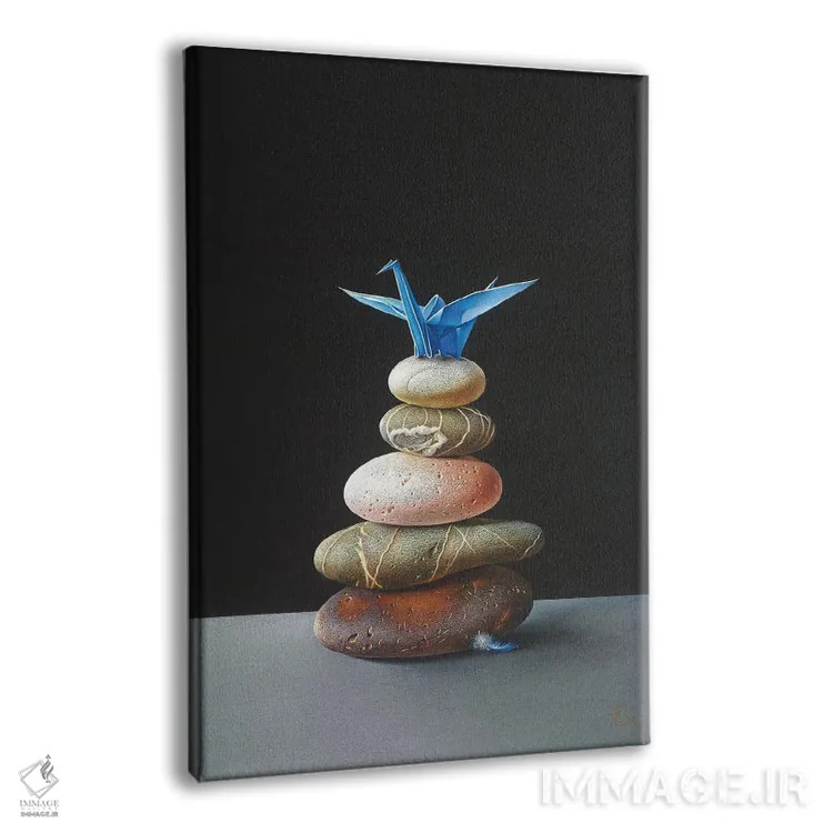 تابلو دکوراتیو آشیانه اثر النا کولوتوشا - نمای پرسپکتیو محصول