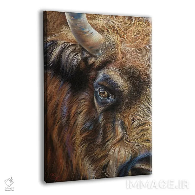 تابلو دکوراتیو حضور قدرتمند اثر النا کولوتوشا - نمای پرسپکتیو محصول