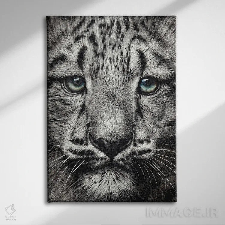 تابلو دکوراتیو نوزاد برفی اثر النا کولوتوشا - نمای روبهرو روی دیوار