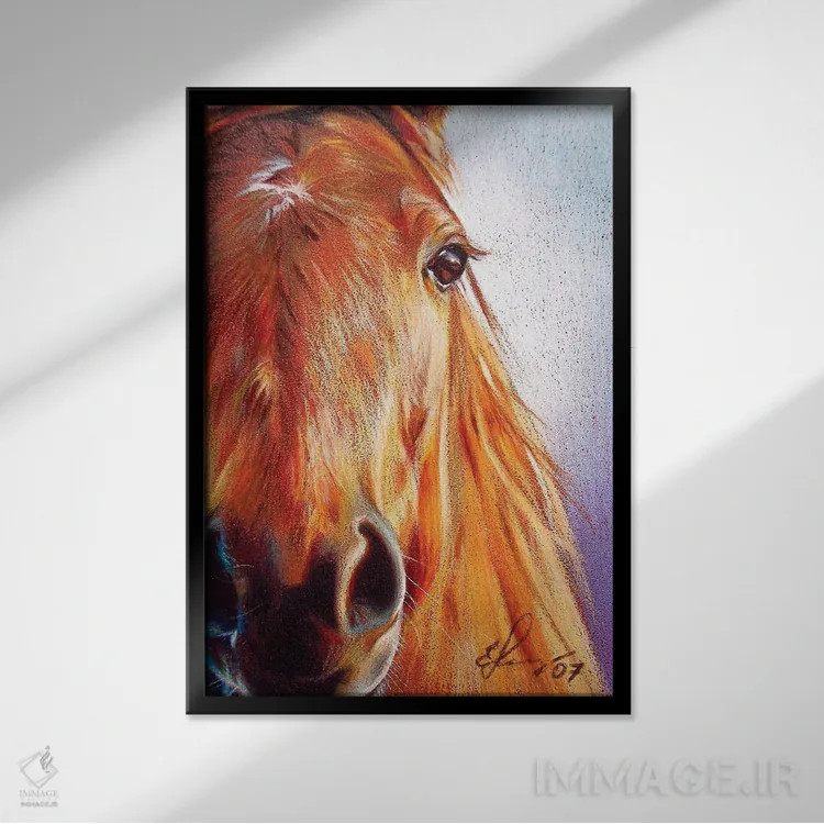 تابلو دکوراتیو شاه بلوط اثر النا کولوتوشا - نمای قابدار مشکی