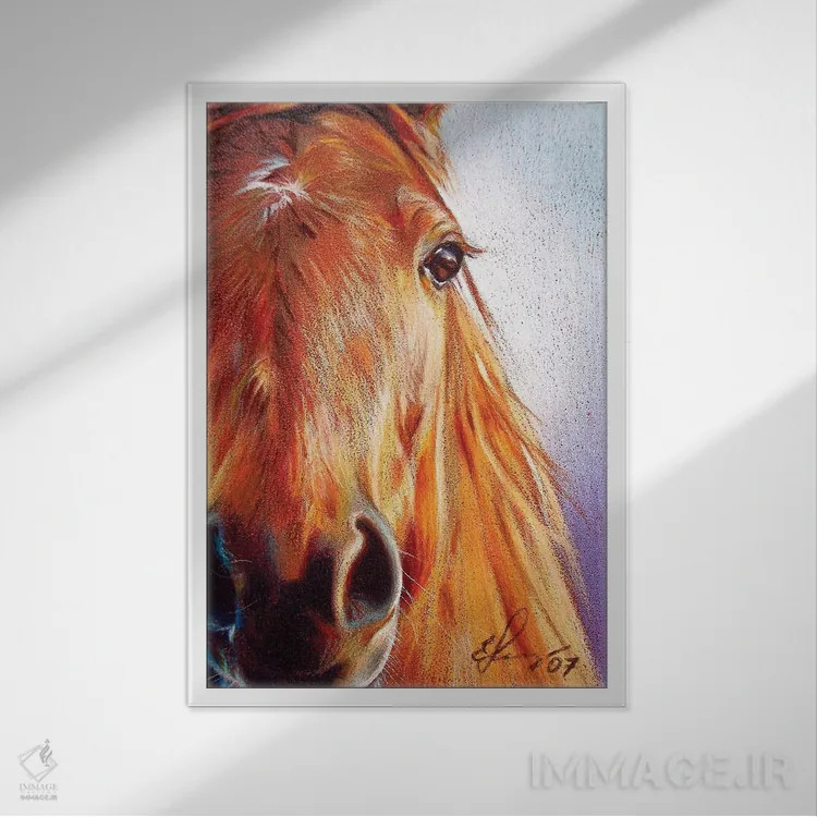 تابلو دکوراتیو شاه بلوط اثر النا کولوتوشا - نمای قابدار سفید