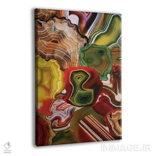 تابلو انتزاعی لایه های زمین ما اثر النا کولیـکووا - نمای پرسپکتیو محصول