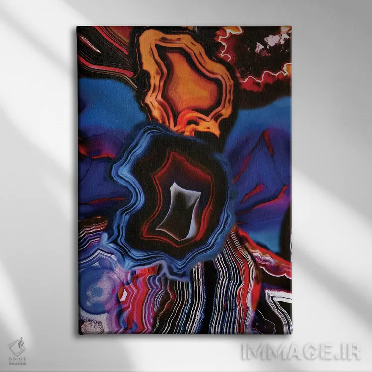 تابلو انتزاعی Dissolves To Earth Again,آنچه از زمین می روید، دوباره به… اثر النا کولیـکووا - نمای روبهرو روی دیوار
