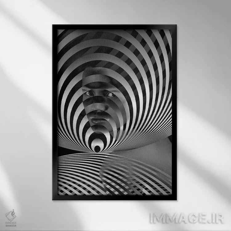 تابلو انتزاعی سرگیجه اثر النا کولیـکووا - نمای قابدار مشکی