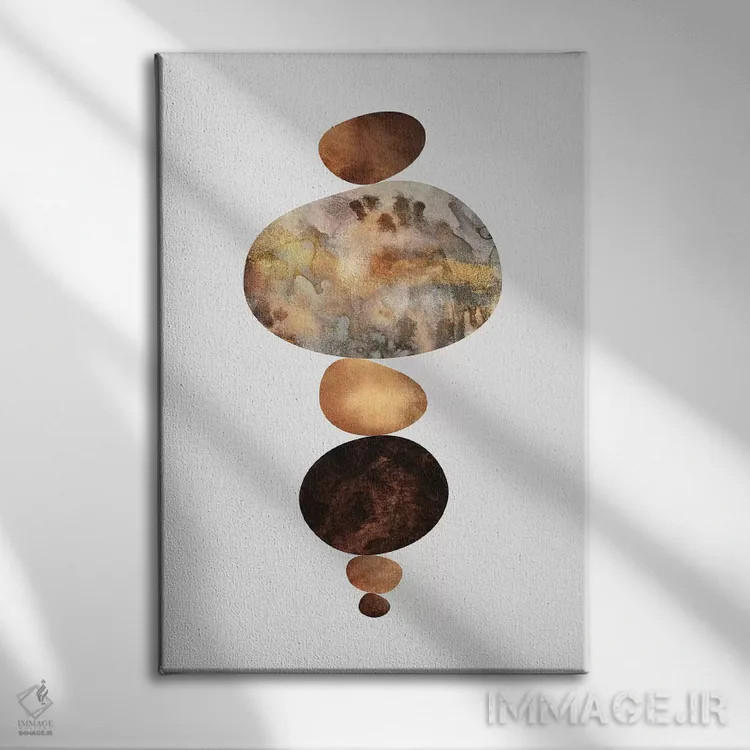 تابلو مدرن تعادل II اثر الیزابت فردریکسون - نمای روبهرو روی دیوار