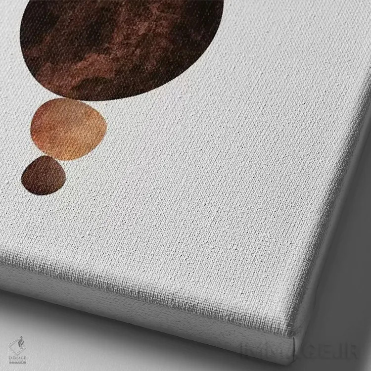 تابلو مدرن تعادل II اثر الیزابت فردریکسون - نمای نزدیک بافت بوم