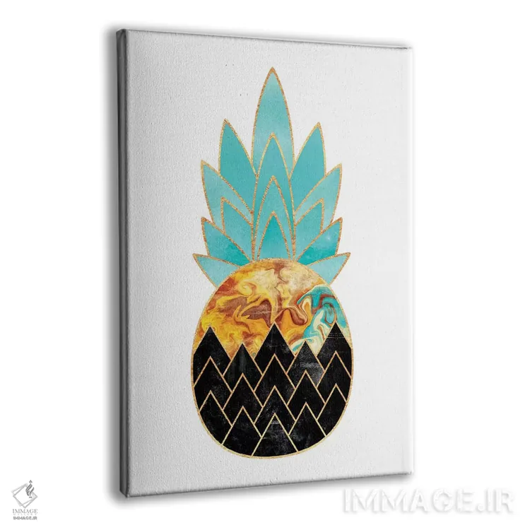 تابلو مینیمال آناناس ارزشمند III اثر الیزابت فردریکسون - نمای پرسپکتیو محصول