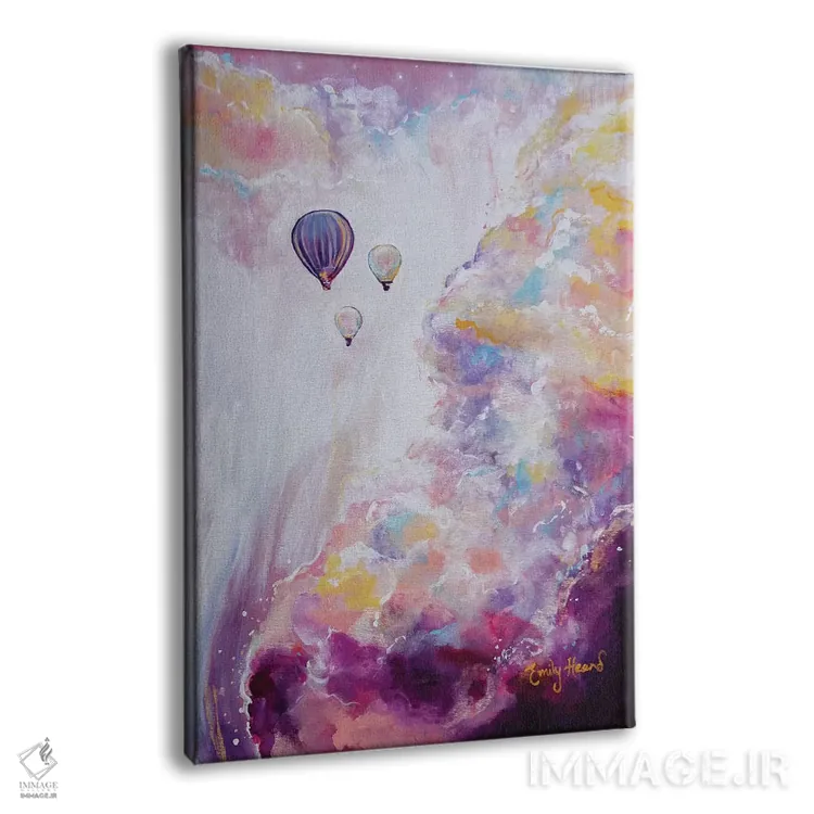 تابلو دکوراتیو بالا بردن اثر امیلی لوئیز هرد - نمای پرسپکتیو محصول