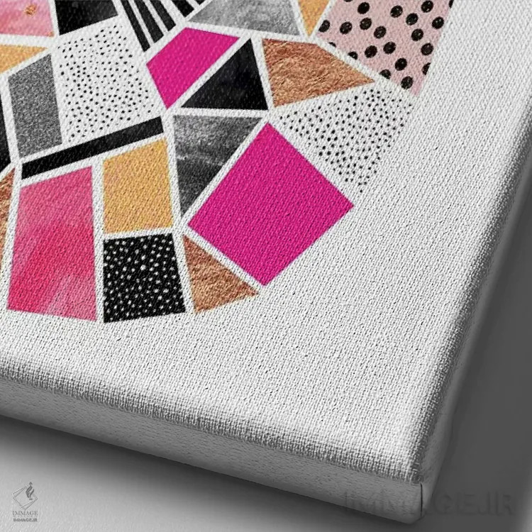 تابلو مدرن آناناس زیبا اثر الیزابت فردریکسون - نمای نزدیک بافت بوم