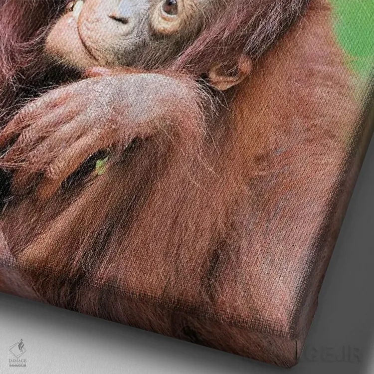 تابلو دکوراتیو مهر مادری اثر المر وایس - نمای نزدیک بافت بوم