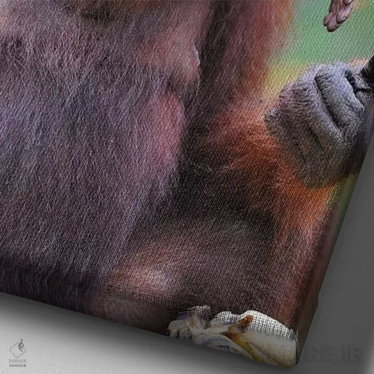 تابلو دکوراتیو کول سواری اثر المر وایس - نمای نزدیک بافت بوم