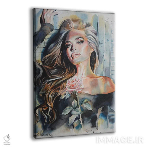 تابلو دکوراتیو عطر رو به افول اثر الکترا آرت - نمای پرسپکتیو محصول