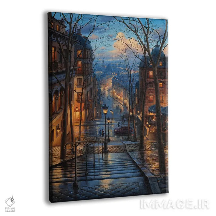 تابلو دکوراتیو بهار مونمارتر اثر اوگنی لوشپین - نمای پرسپکتیو محصول