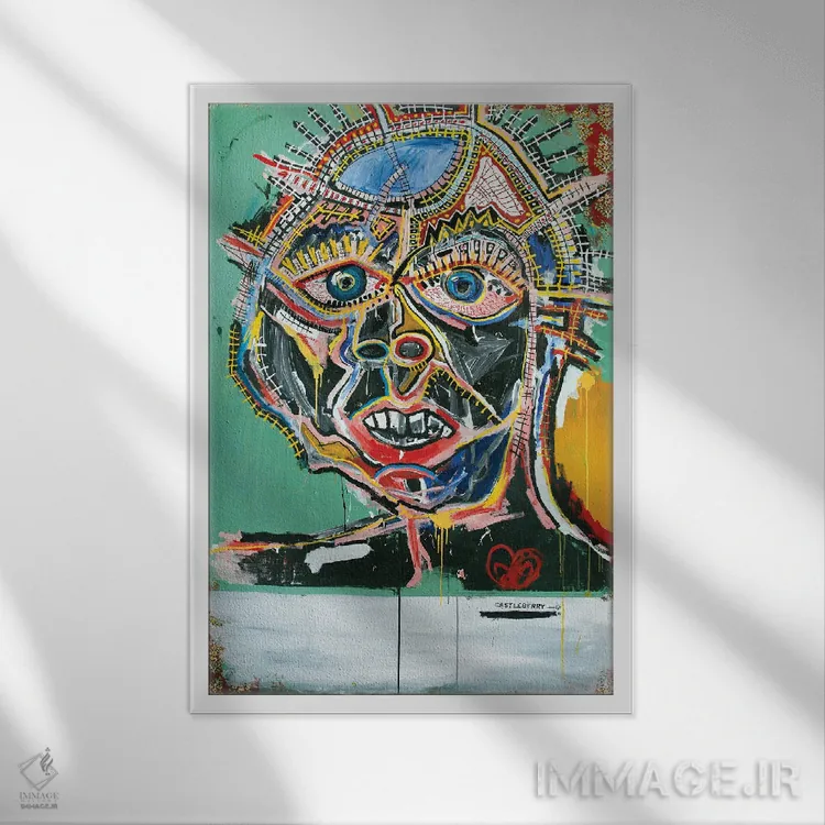 تابلو دکوراتیو انگیزه من عشق است اثر اددی لاو - نمای قابدار سفید