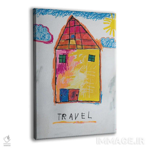 تابلو دکوراتیو مطالعه ای در هنر کودکان اثر اددی لاو - نمای پرسپکتیو محصول