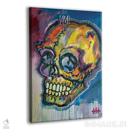 تابلو دکوراتیو جمجمه ۱۹ اثر اددی لاو - نمای پرسپکتیو محصول