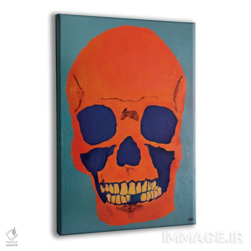 تابلو مدرن جمجمه ۱۱ اثر اددی لاو - نمای پرسپکتیو محصول